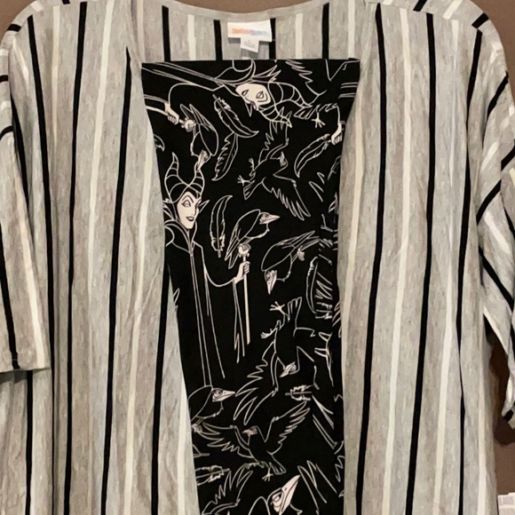 NWT LuLaRoe L (Large) Irma Top & TC Disney Maleficent Leggings Outfit